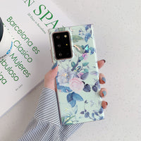 Electroplating Laser Flower Samsung Phone Case.
