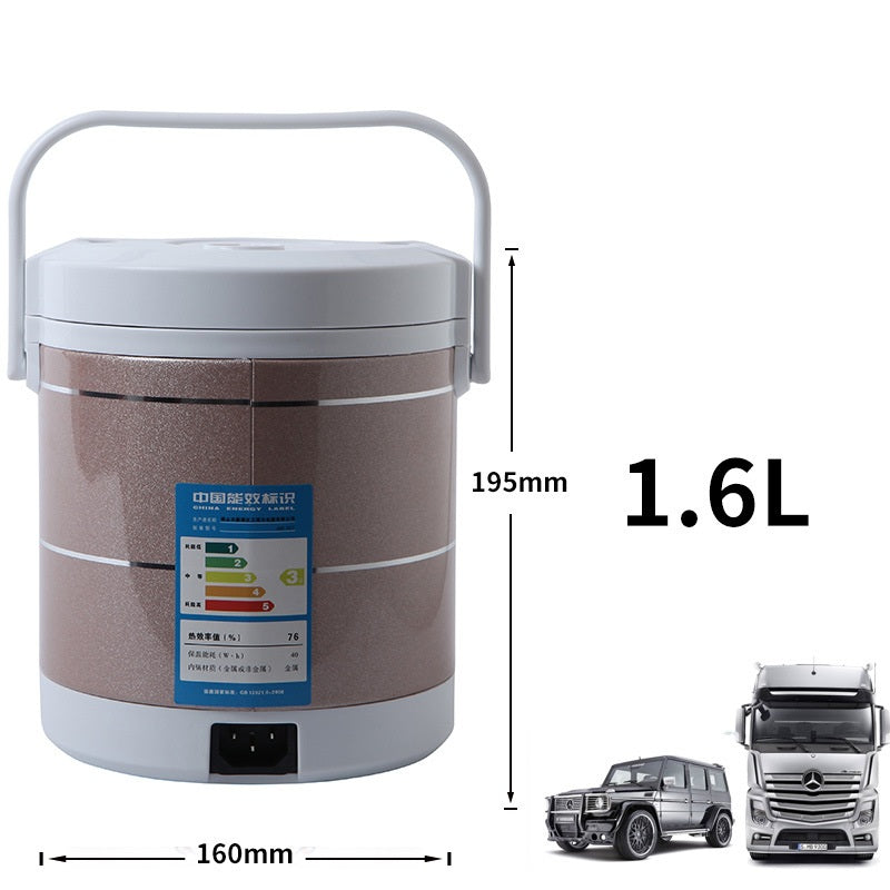 12V 24V Mini Rice Cooker 1.6L Car Truck Electric Hot Soup Rice Cooker | rv cuttle | 
 Product Information


 Material: non-stick liner, separable
 
 Shell material: stainless steel
 
