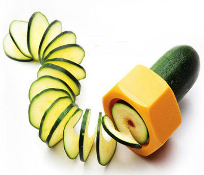 Kitchen Gadgets Spiral Knife Vegetable Cutter Kitchen Fixture Cucumber Slicer.