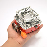 Outdoor Mini Small Square Stove Gas Stove Portable Folding Cassette Stove Camping Stove Picnic Cooker