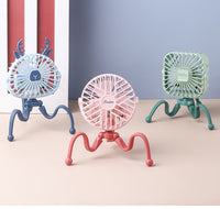 Stroller Fan Personal Portable Desk Handheld Baby Bed Car Seat Fan USB Rechargeable Fan Mini Stroller Accessories.