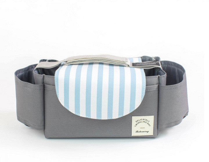 Baby Stroller Hanging Bag, Feeding Bottle, Water Cup, Diaper Storage Hanging Bag | baby feeding | 
 Product information
 
 Specification:Blue sea blue stripes, pink pink tassels, gray mint stripes, 