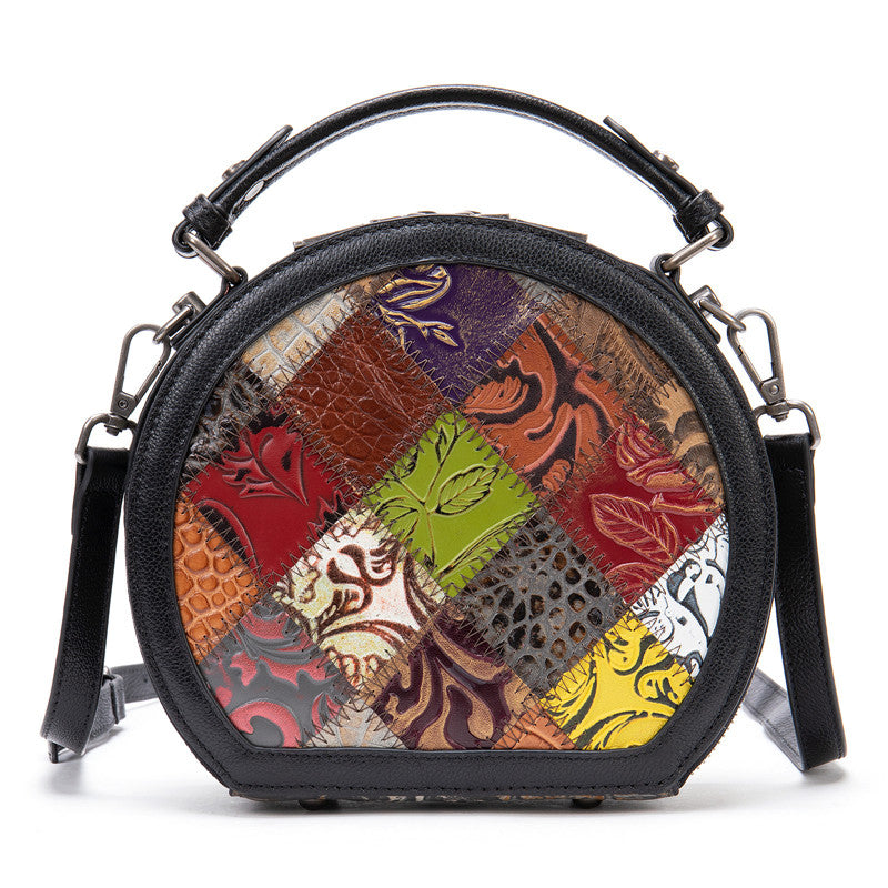 Genuine Leather Handbags Mini Handbag Retro Single Shoulder
