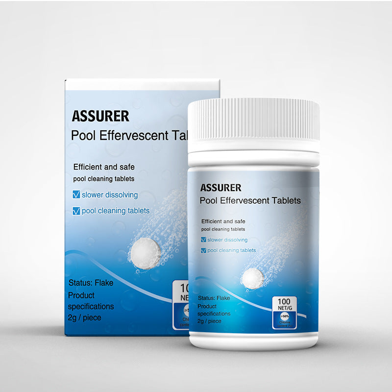 Pool Effervescent Tablet Pool Cleaning Tablet Stain Cleaning.