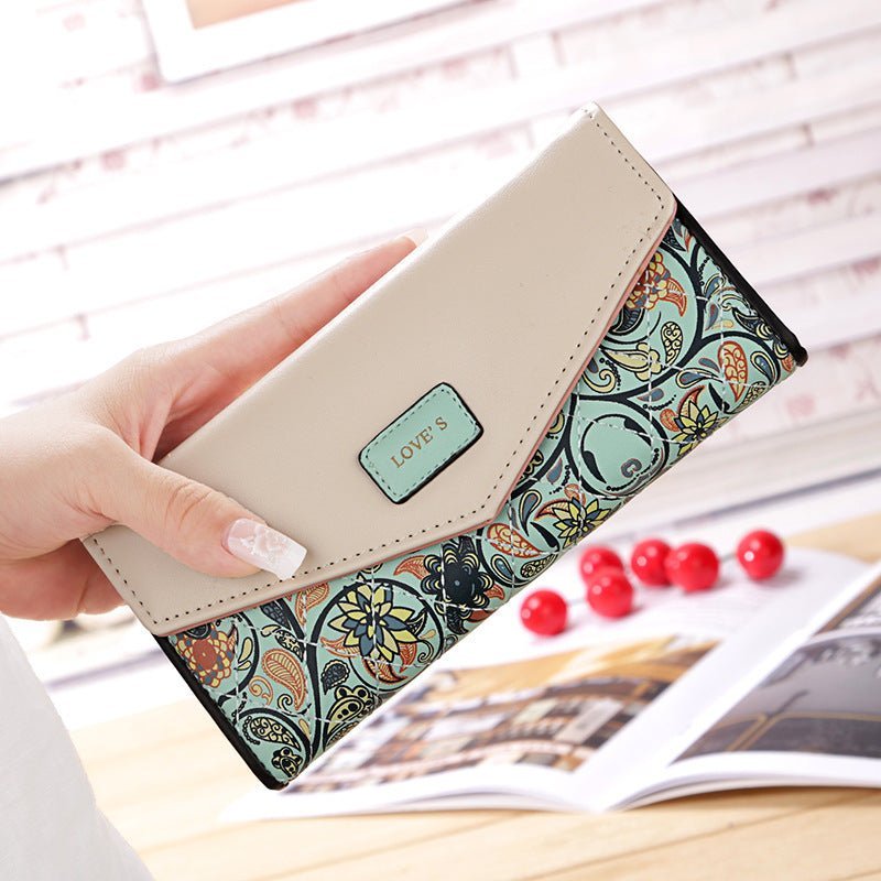 birds wallet Mid-length embroidery Ladies wallet - 3