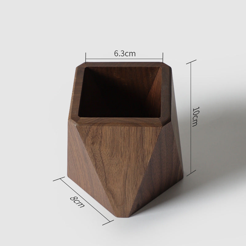 Wooden Pen Holder, Desk Top, Desk Storage Box, Stationery - Yours Essentials UK.