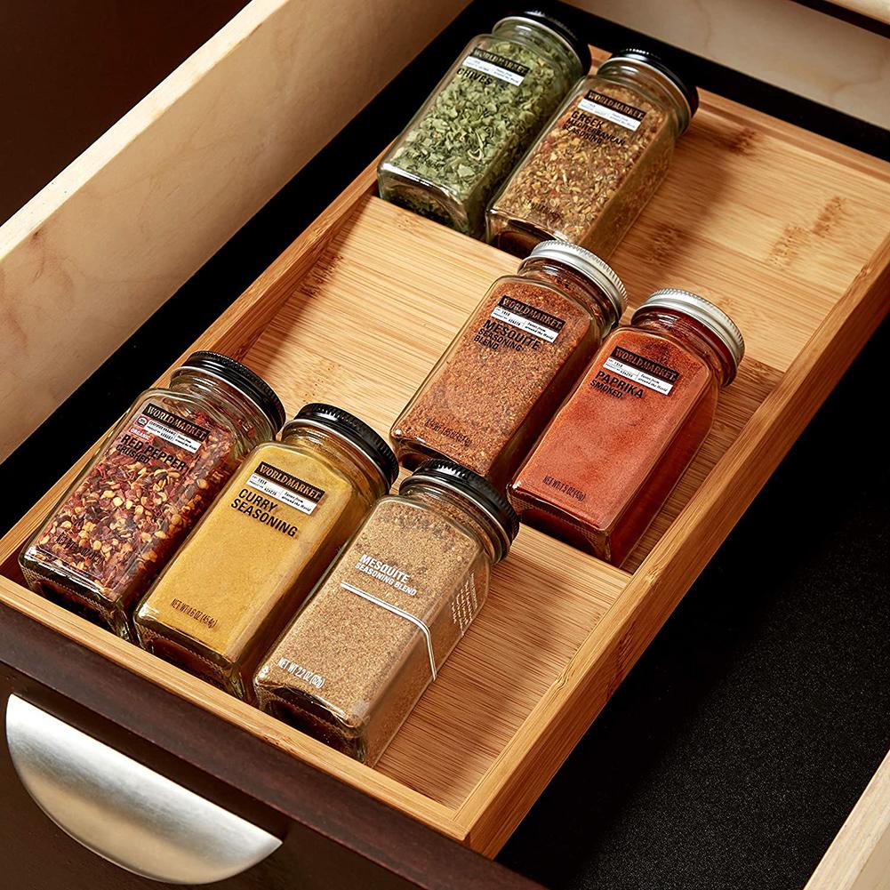 Seasoning Rack Drawer Type Seasoning Rack Kitchen Seasoning Bottle Rack Organizing Rack.