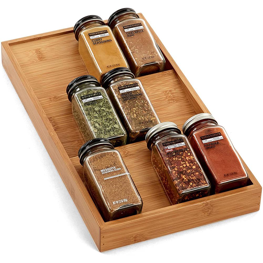 Seasoning Rack Drawer Type Seasoning Rack Kitchen Seasoning Bottle Rack Organizing Rack.