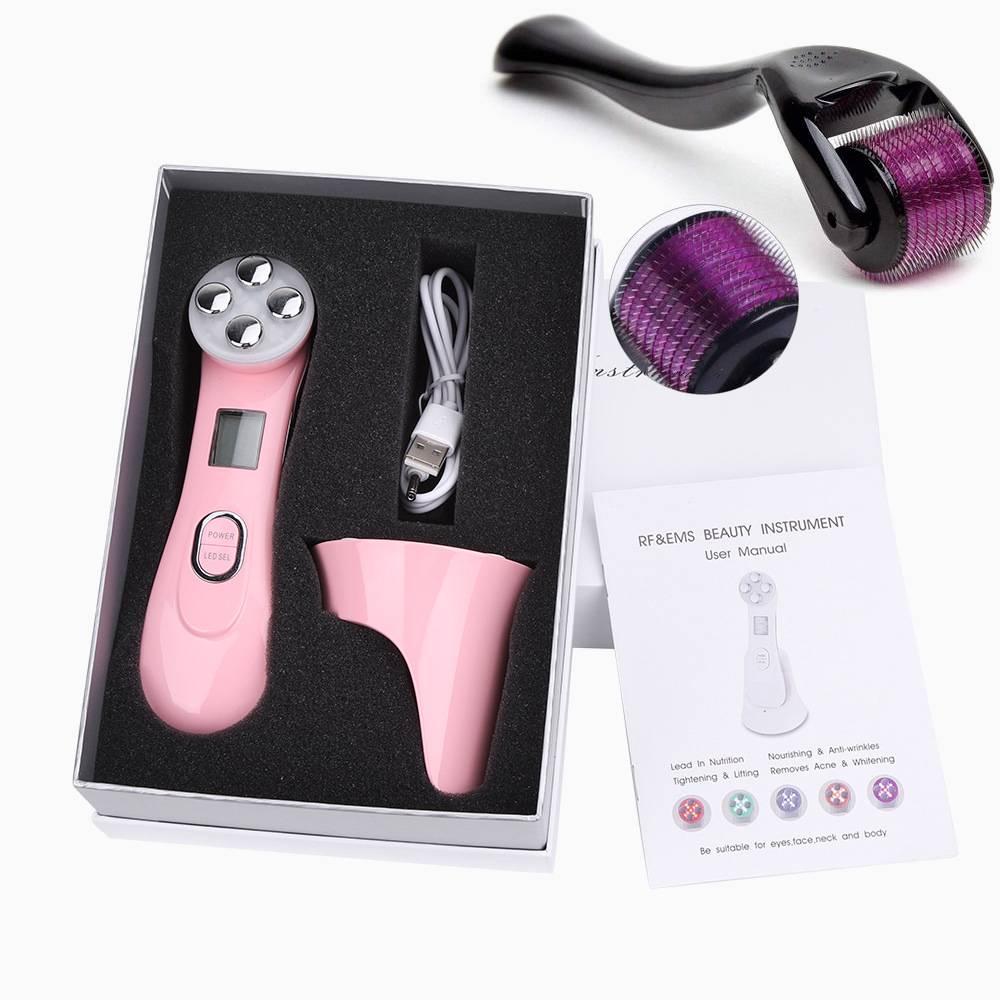 The Enchanting Rose Quartz Microneedle Facial Elixir | massage | Introducing our exquisite Facial Care Instrument with Microneedles, a true beauty marvel that will t