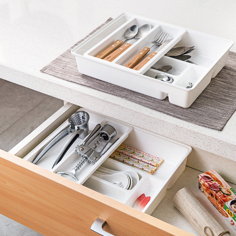 Desk drawer storage box.