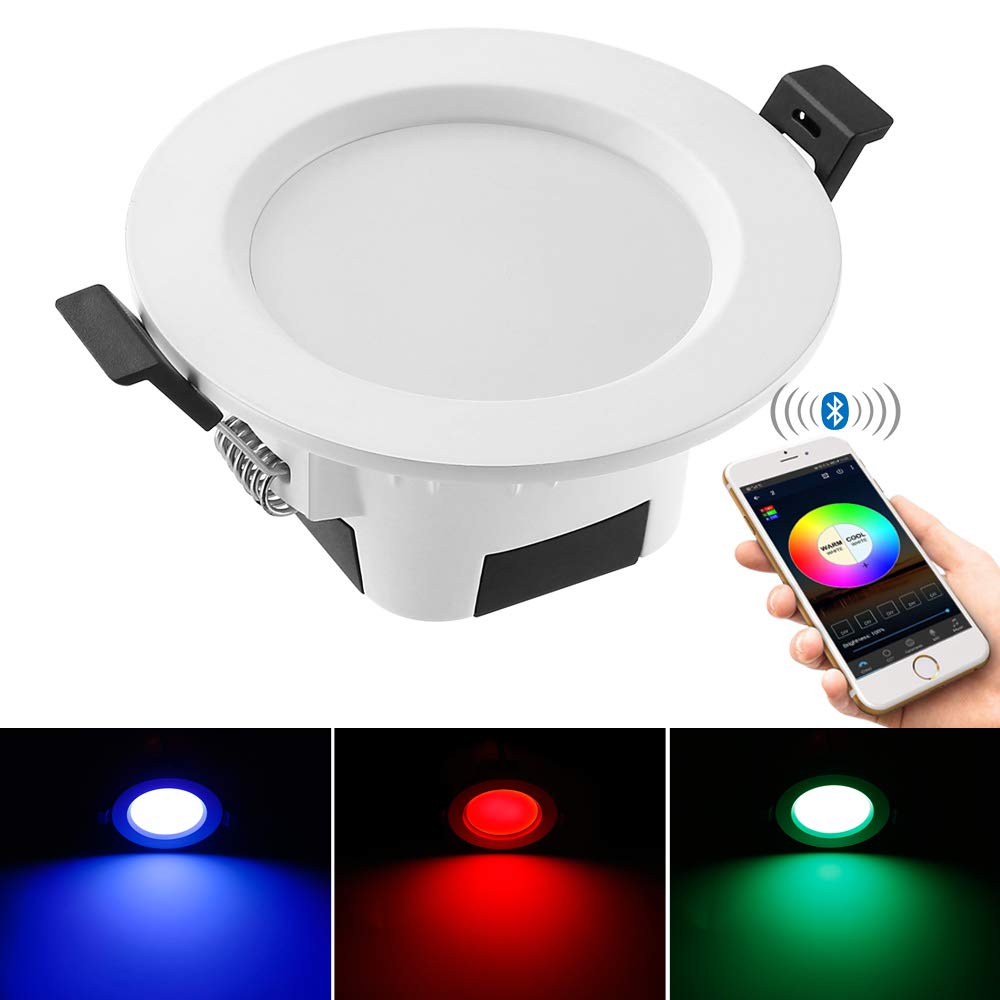 5W Indoor Lighting Smart Bluetooth Ceiling Light | light | 
 Model: ZJ-MHDA-RGBWW
 
 Control principle: BLUETOOTH4.0
 
 APP software type: Hao Deng
 
 Mobile v