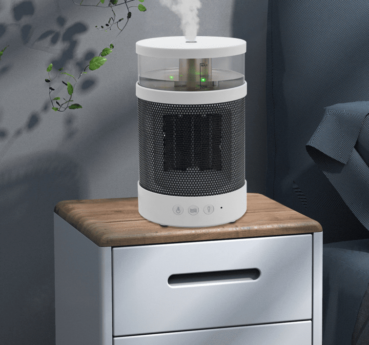 3 In 1 Space Heater Winter Fast Heating Electric Warmer Heating Fans Colorful Night Lights Small Heaters 400ML Air Humidifier | air quality | Overview: 
1. This  space heater is a small one for indoor use that integrates humidification and h