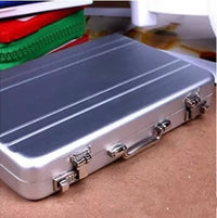 Creative password safe shape aluminum business card holder mini suitcase business card holder white collar office company gifts