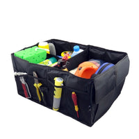 SafetyTrunk:tm: Big Foldable Back Rear Trunk Car Storage Organizer