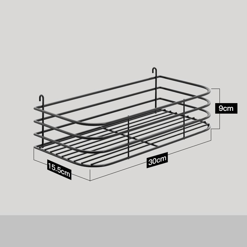 Stainless Steel Kitchen Wall Mounted Kitchen Storage Rack Hole Plate.