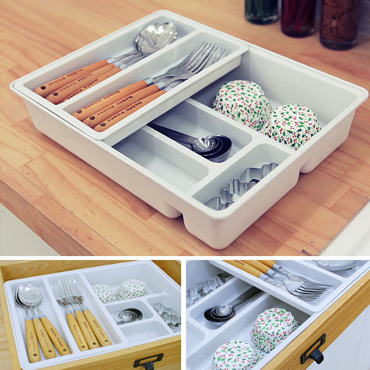 Desk drawer storage box.