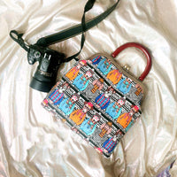 Women's canvas handbag