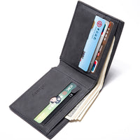 Fashion 2021 Men Wallets Mens Wallet with Coin Bag Zipper Small Money Purses New Design Dollar Slim Purse Money Clip Wallet