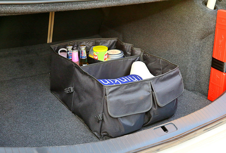 SafetyTrunk:tm: Big Foldable Back Rear Trunk Car Storage Organizer