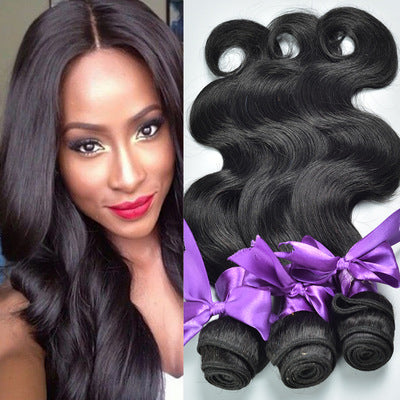 Real hair wig, hair styling hair extension, body wave human hair weaves