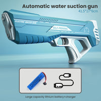 Space Water Gun Electric Automatic Water Absorption Water Fights Toy Outdoor Beach Swimming Pool Bath Toys For Children Kid Gift