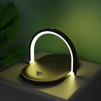 3 In 1 Foldable Wireless Charger Night Light Wireless Charging Station Stonego LED Reading Table Lamp 15W Fast Charging Light | phone charger | 
 Overview:


 1. Multifunctional wireless charger, that supports 15W fast charge.
 
 2. It can be u