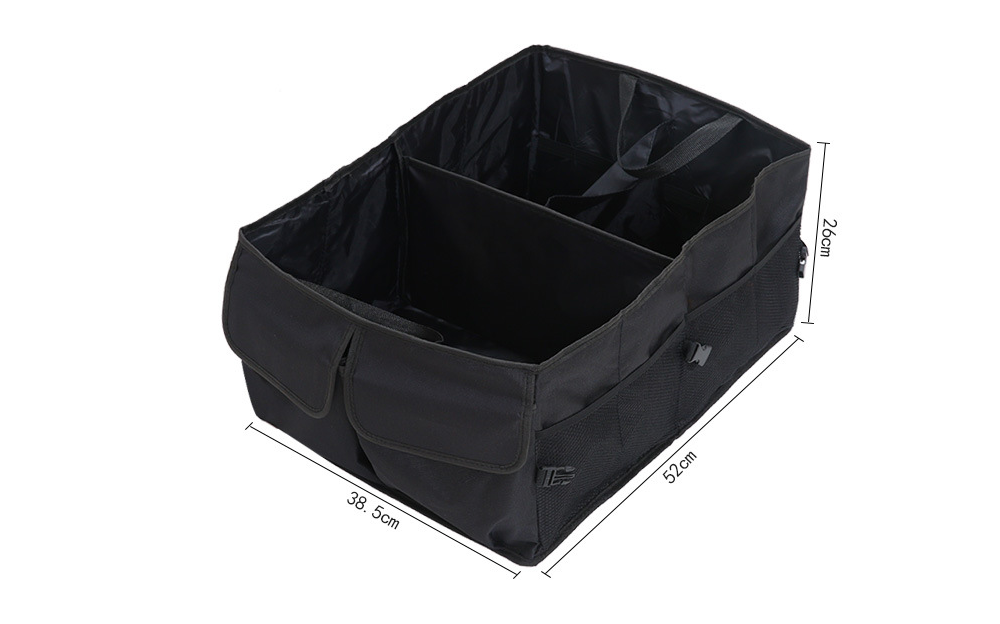 SafetyTrunk:tm: Big Foldable Back Rear Trunk Car Storage Organizer