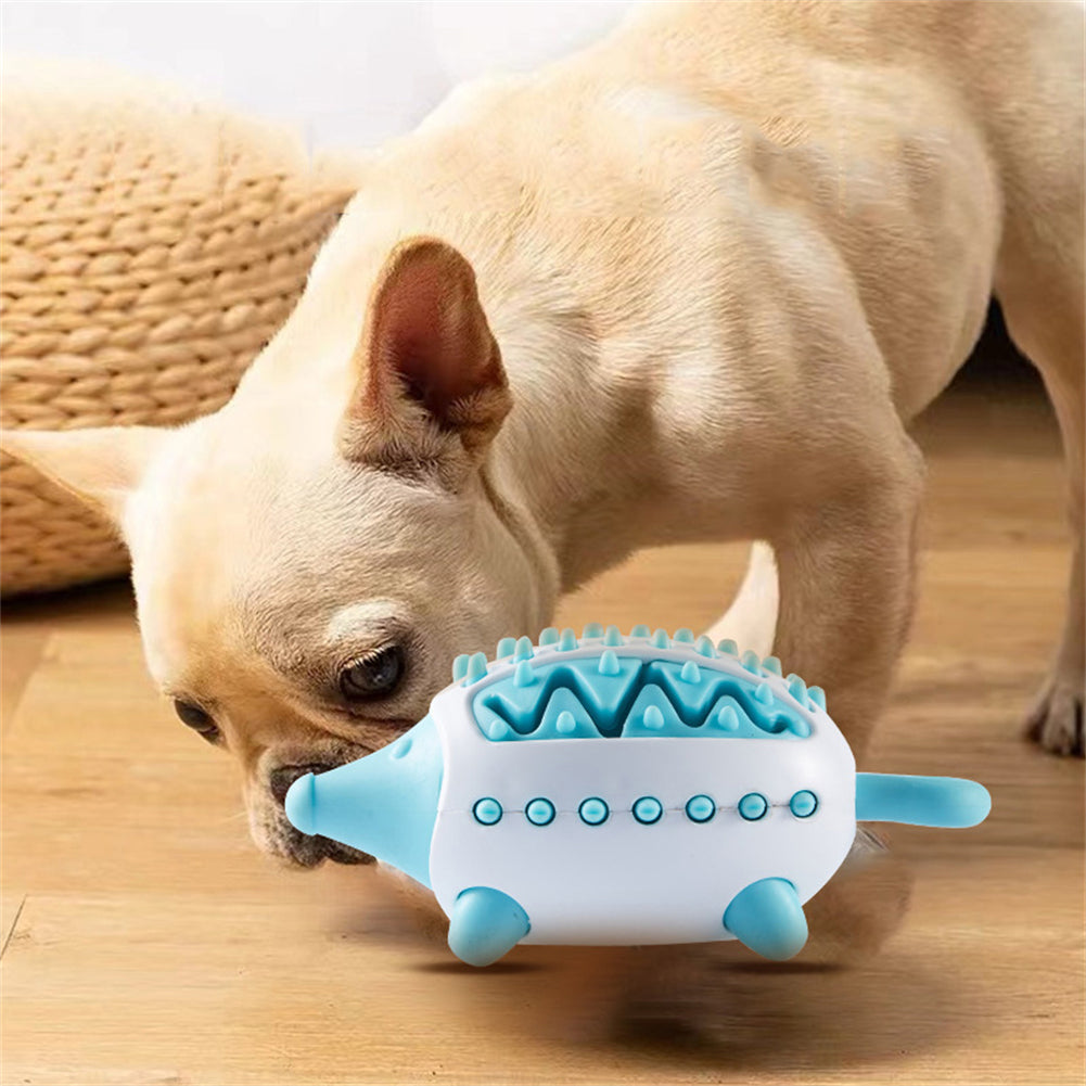 Phedgehog Shape Dog Toy Leaking Food Toys For Small Large Dogs Cat Chewing Toys Pet Tooth Cleaning Indestructible Puppy Toys Ball Molar Tooth Cleaning Stick
