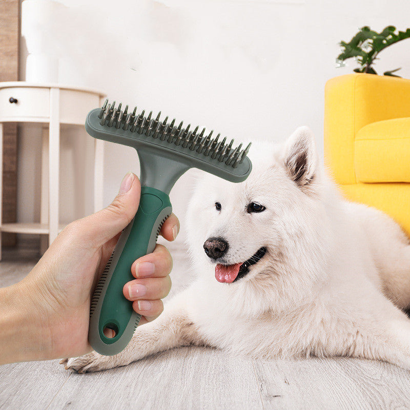 Pet Cleaning And Beauty Products Double Row Comb