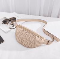 Elegant Leather Waist Bag: Versatile Luxury Shoulder Bag for Women