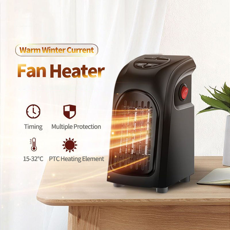 Winter Air Heater Fan Heater Electric Home Heaters Mini Room Air Wall Heater Ceramic Heating Warmer Fan For Home Office Camping | home heating | 
 Overview:
 
 1. The fan heater is built with PTC ceramic heating element, using electric heating, 