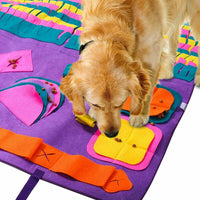 Large 90x90cm Washable Dog Snuffle Mat Sniffing Training Pad Pet Puzzle Play Toy