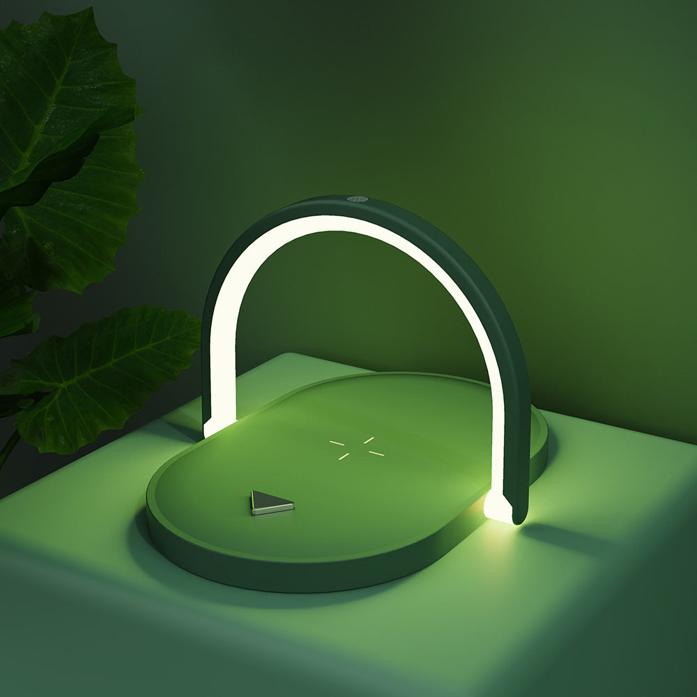 3 In 1 Foldable Wireless Charger Night Light Wireless Charging Station Stonego LED Reading Table Lamp 15W Fast Charging Light | phone charger | 
 Overview:


 1. Multifunctional wireless charger, that supports 15W fast charge.
 
 2. It can be u