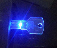 Transparent luminous USB