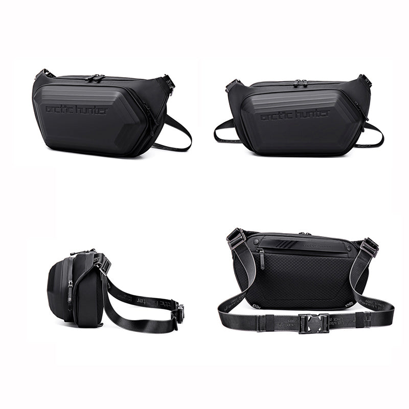 Men's Messenger Shoulder Waist Bag Trend Fashion Design Sling Bag Large Capacity Waterproof Chest Bags Wear-resistant