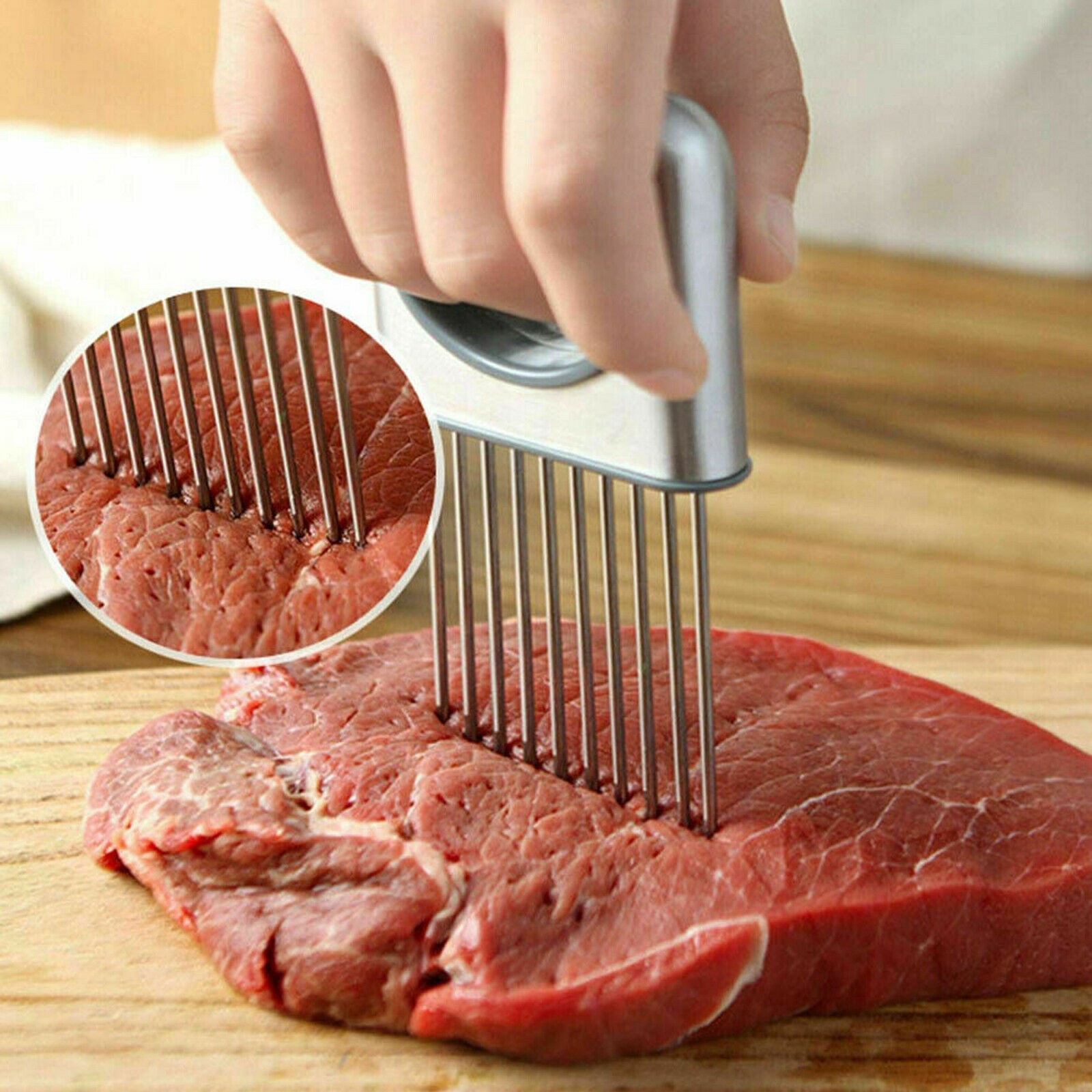 Stainless Steel Onion Holder Slicer UK