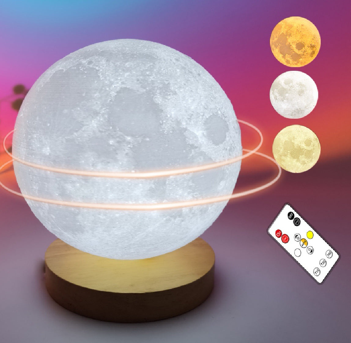 Rotating Planet Light Smart Voice Moon Light Suspension