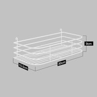 Stainless Steel Kitchen Wall Mounted Kitchen Storage Rack Hole Plate.