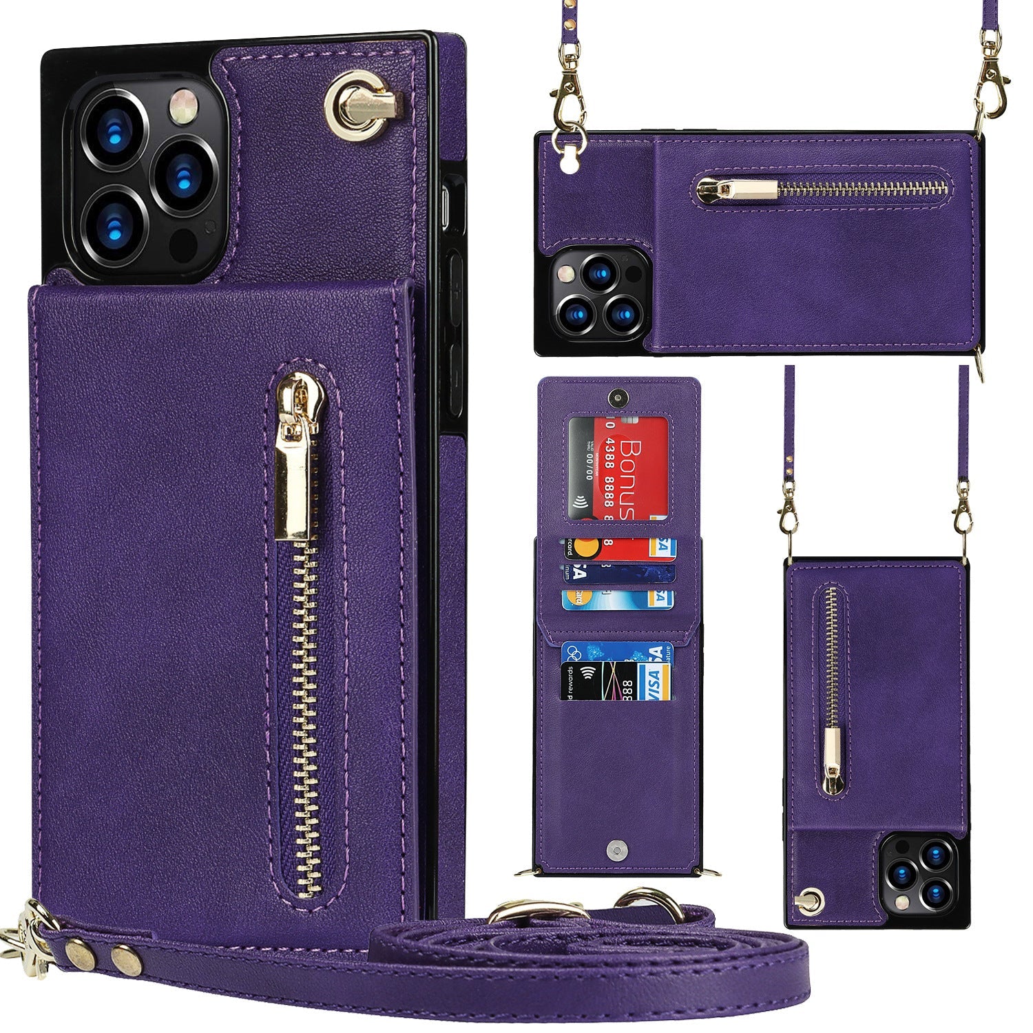 Phone Case Phone Case Crossbody for Samsung | holters | Introducing our Zipper Phone Case Crossbody - the perfect blend of functionality and style! This bac