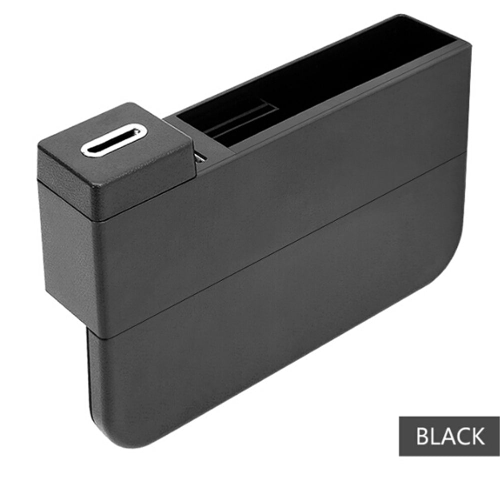 USB Wireless Charging Car Seat Gap Storage Box Car Multi-functional card coin Storage box car organizer with charger