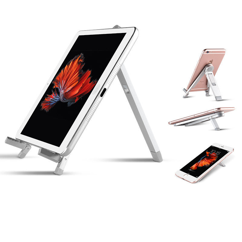 Tablet Mobile Phone Universal Adjustable Triangle Stand Flat Desktop Folding.