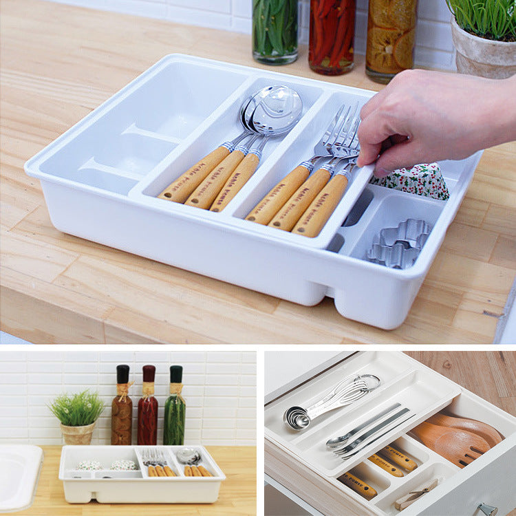 Desk drawer storage box.