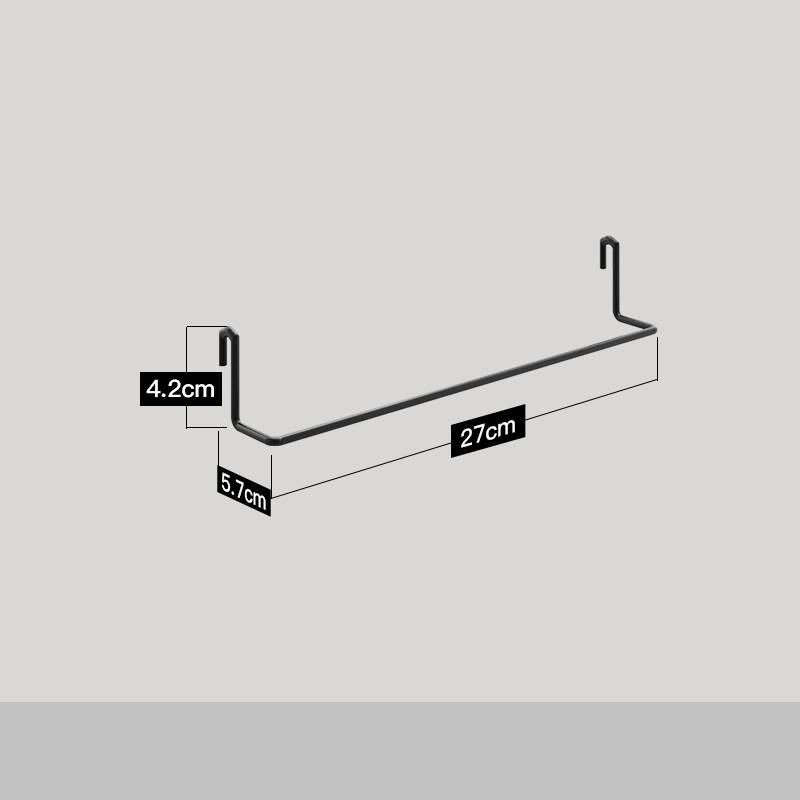 Stainless Steel Kitchen Wall Mounted Kitchen Storage Rack Hole Plate.