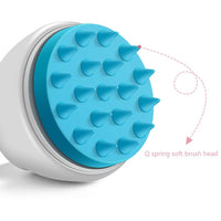 Electric Rotating Shampoo Massager Silicone Head Care Instrument.