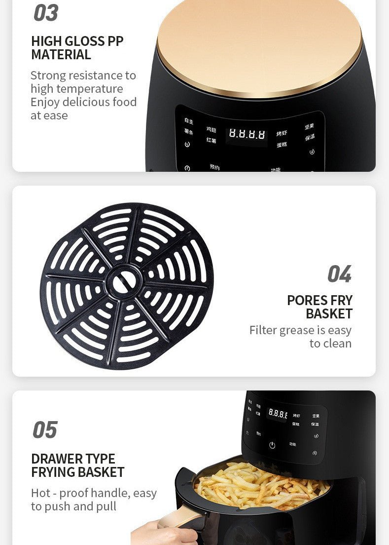 air fryer smart touch home electric fryer healthy cooking - 7