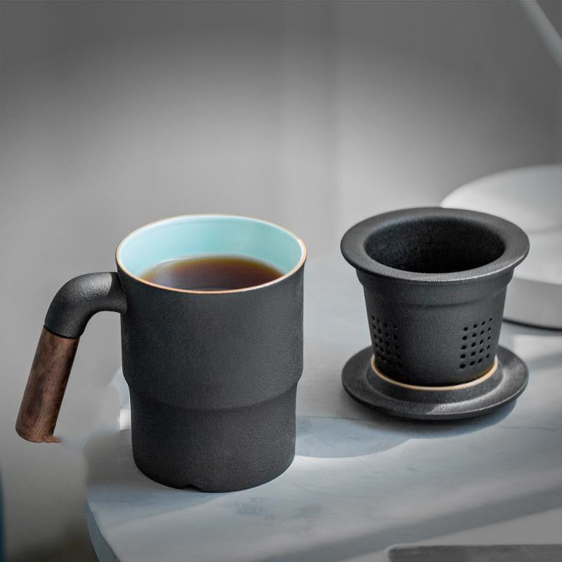 Ceramic Tea Cup With Lid Filter Office Tea Cup Custom Filter Tea Cup Tea Cup.