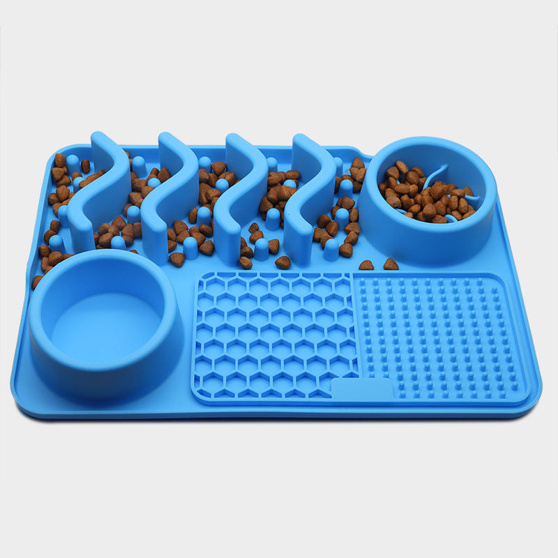 Dog Silicone Licking Pad Pet Licking Mat Silicone Smelling Mat Multifunctional Food Bowl Pets Supplies | dog feeder | Introducing the Dog Silicone Licking Pad Pet Licking Mat Silicone Smelling Mat - a multifunctional f