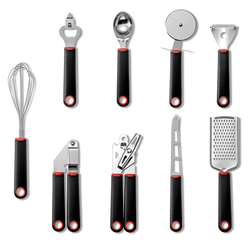 Creative Plastic Handle Stainless Steel Kitchen Utensils.