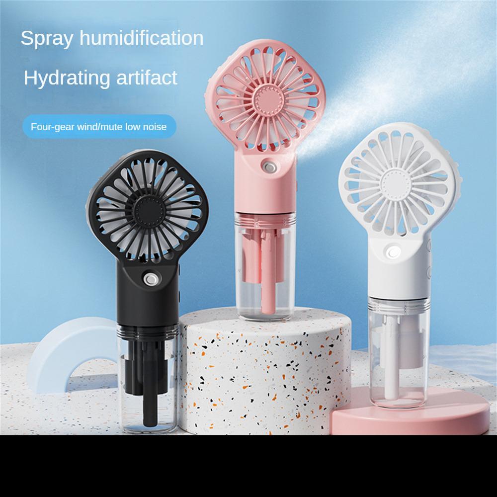 Strong Power Spray Humidification Small Fan Humidification Usb Charging Portable Fan Icy And Refreshing Fan Water Supplement.