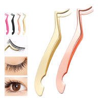 beauty tools clip eyelash curler stainless steel tweezers cotton clipcurler - 5